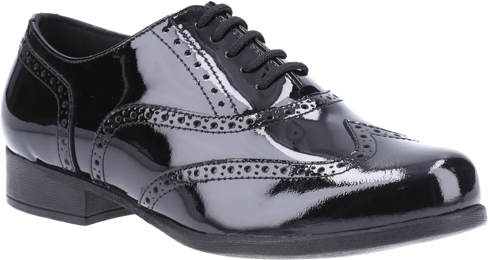 Hush Puppies Kada Senior Patent School Shoe