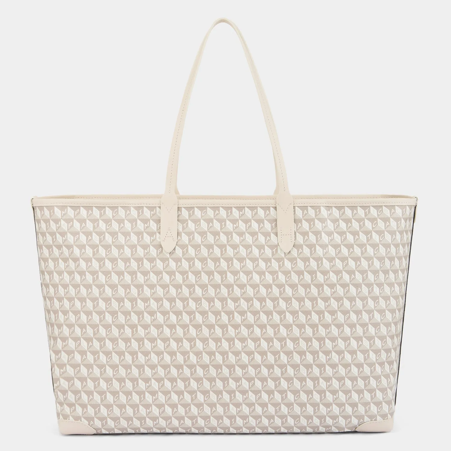 I Am A Plastic Bag Zipped Motif Tote