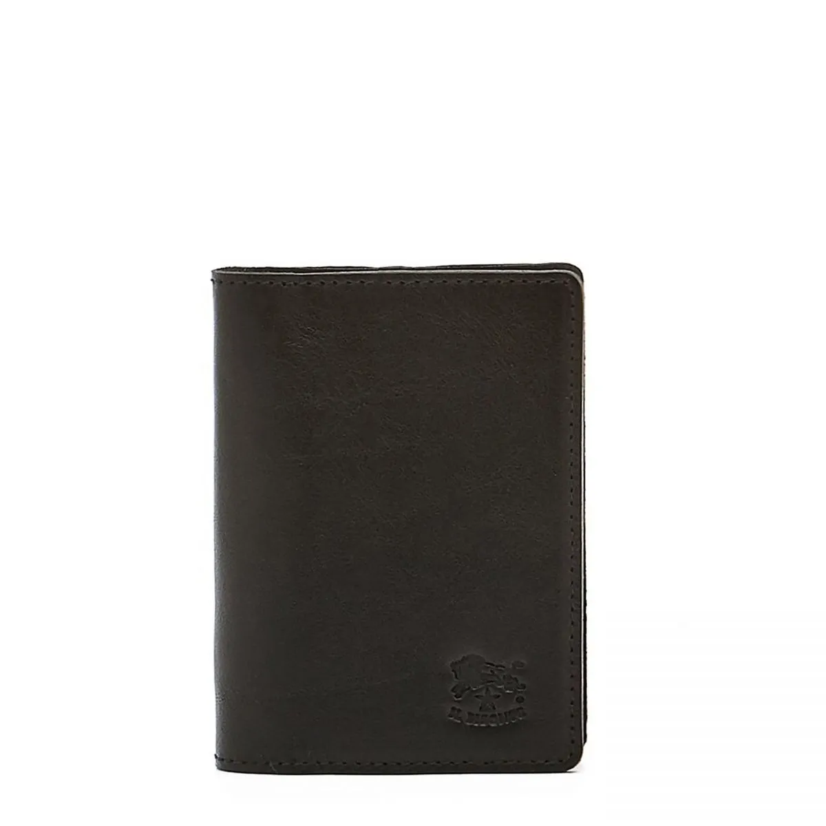 Il Bisonte Black ID Card Case Wallet