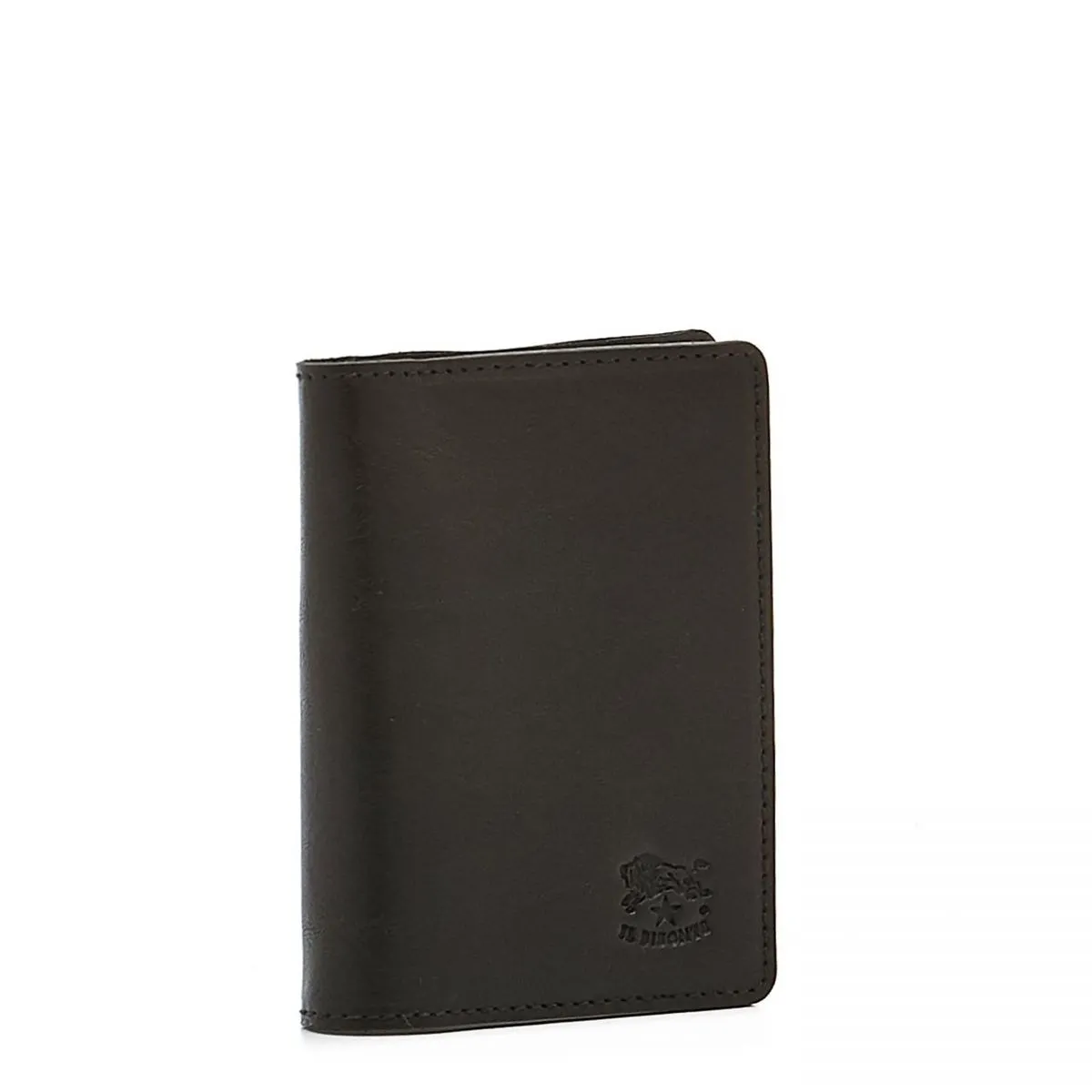 Il Bisonte Black ID Card Case Wallet