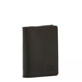 Il Bisonte Black ID Card Case Wallet