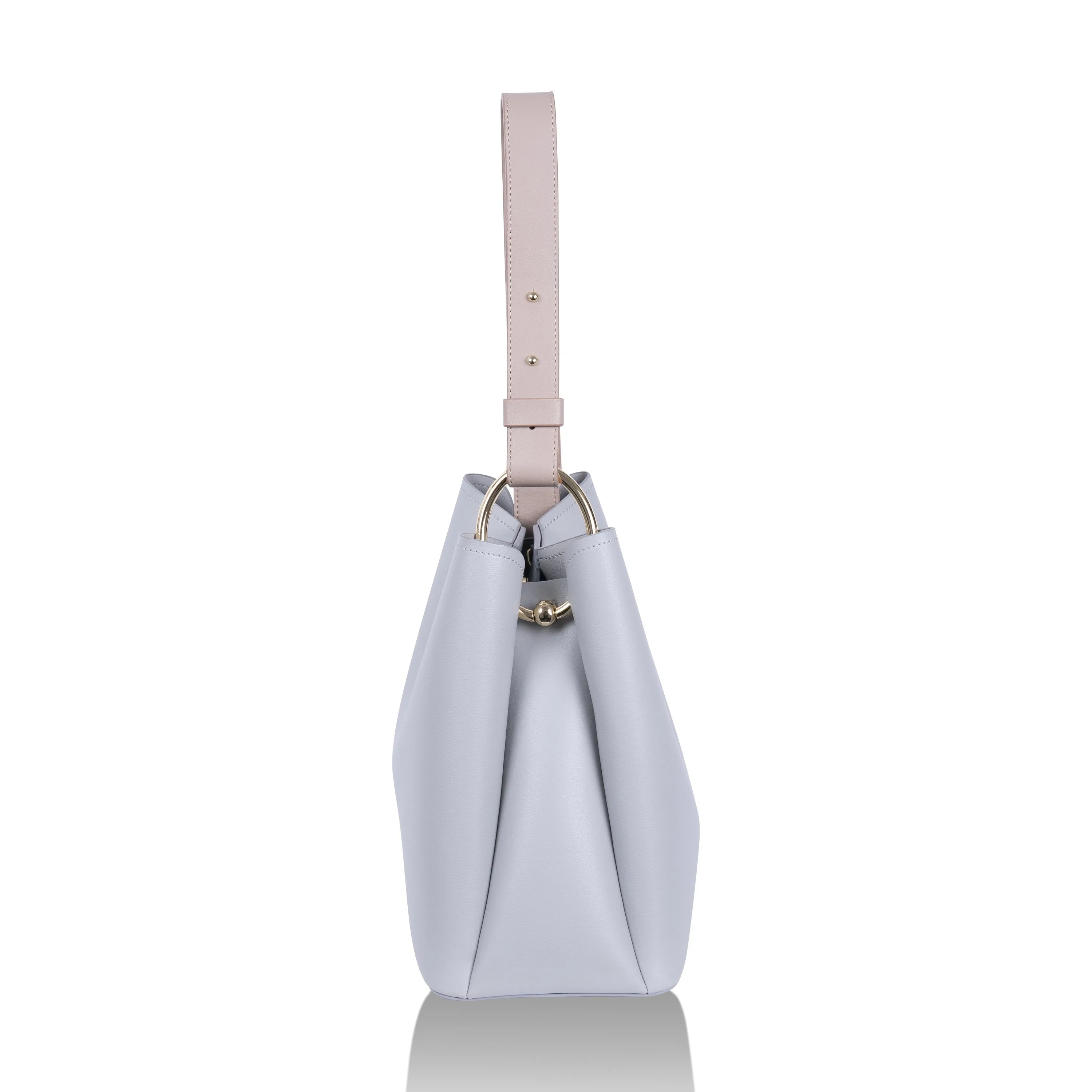 Jane Light Grey Vegan Tote Bag