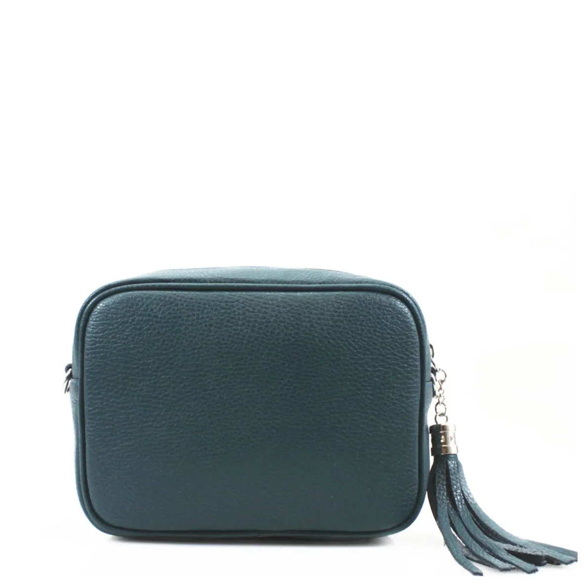 Leather Camera Bag - Teal