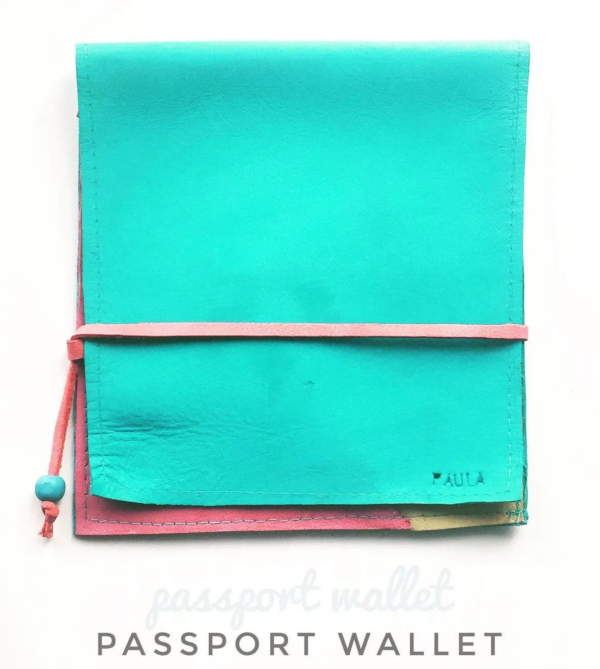 Leather passport holder