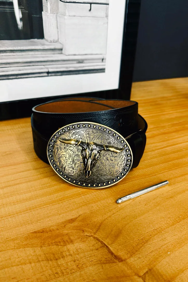 Longhorn Buckle Belt