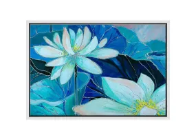 Lotus Abstract Painting | Canvas Wall Art Print