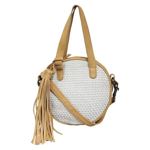 Mini Bella Bag - White/Camel