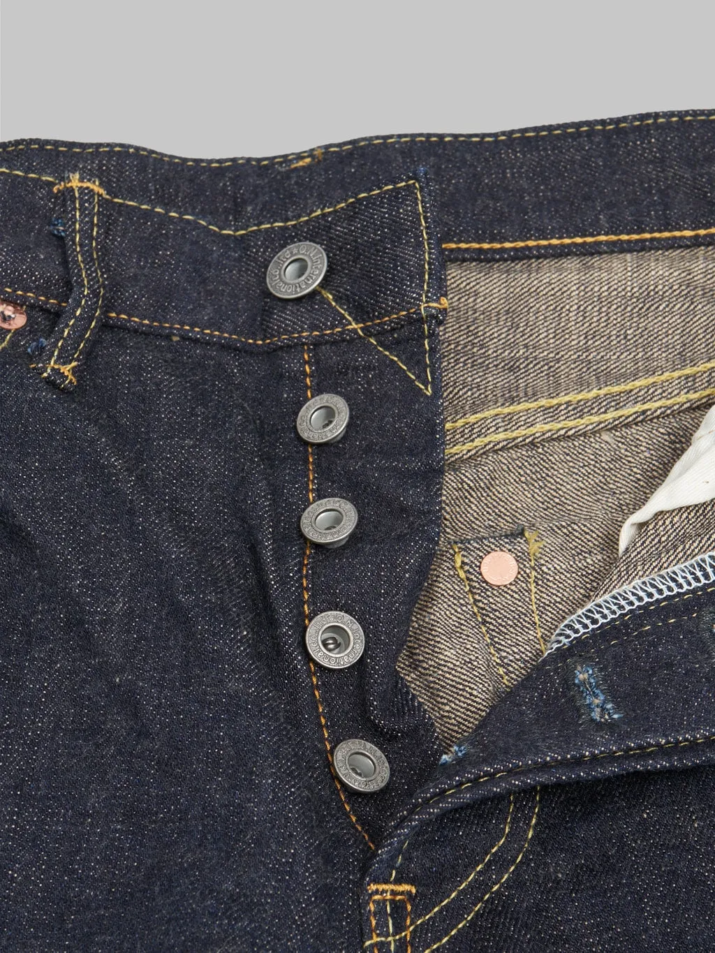 ONI Denim 246-KBE "Indigo Beige" 14oz Neat Straight Jeans