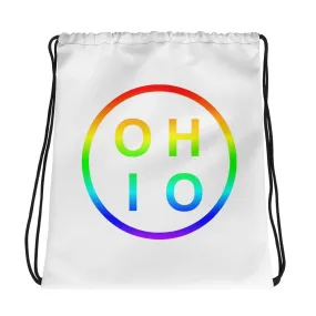 Pride Circle Ohio Drawstring bag