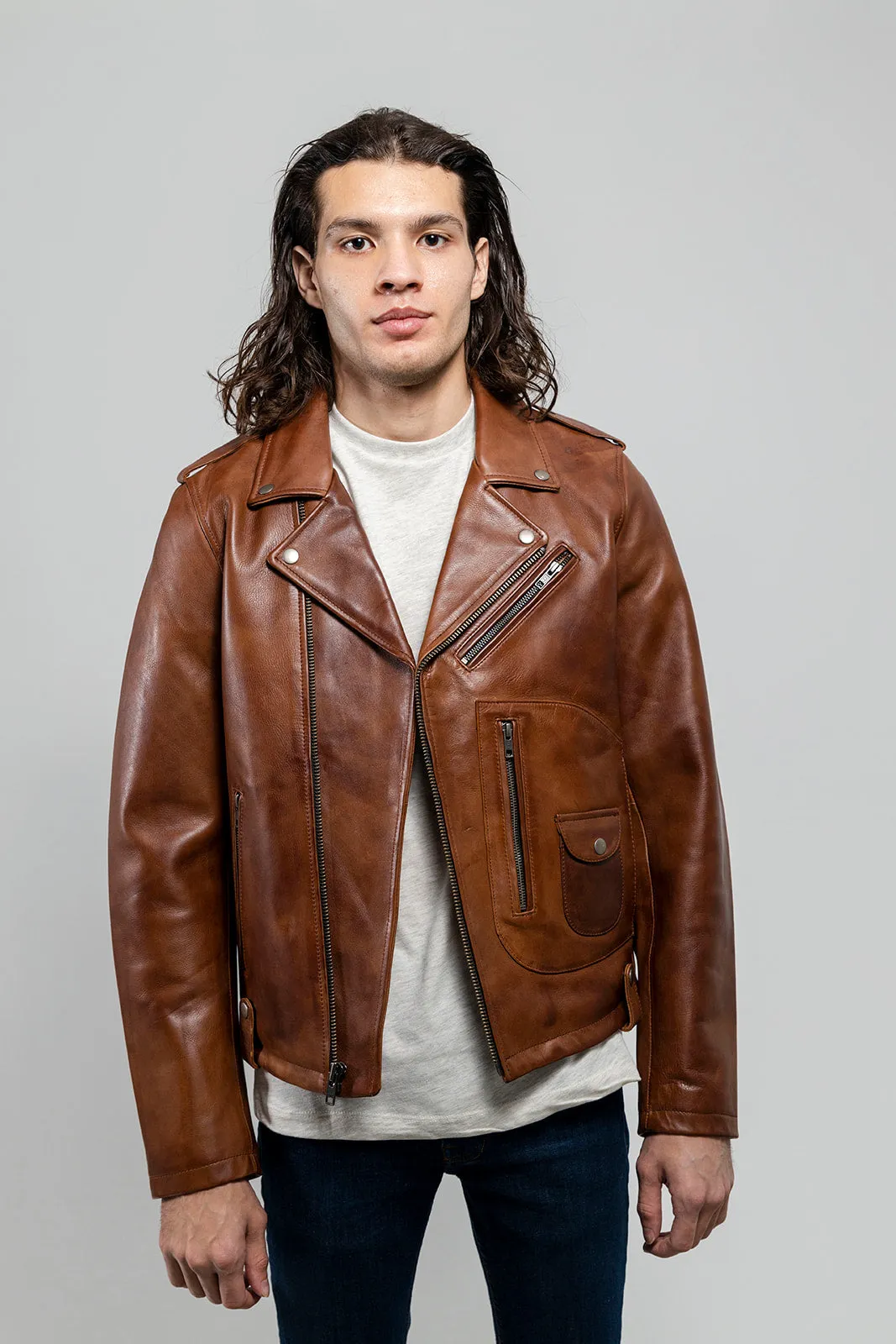 Sid Mens Leather Jacket