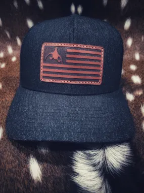 Single Mallard American Flag Snap-back Hat