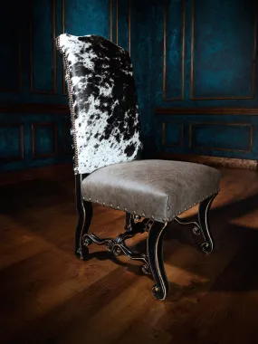 Texas Outlaw Cowhide Western Side Chair