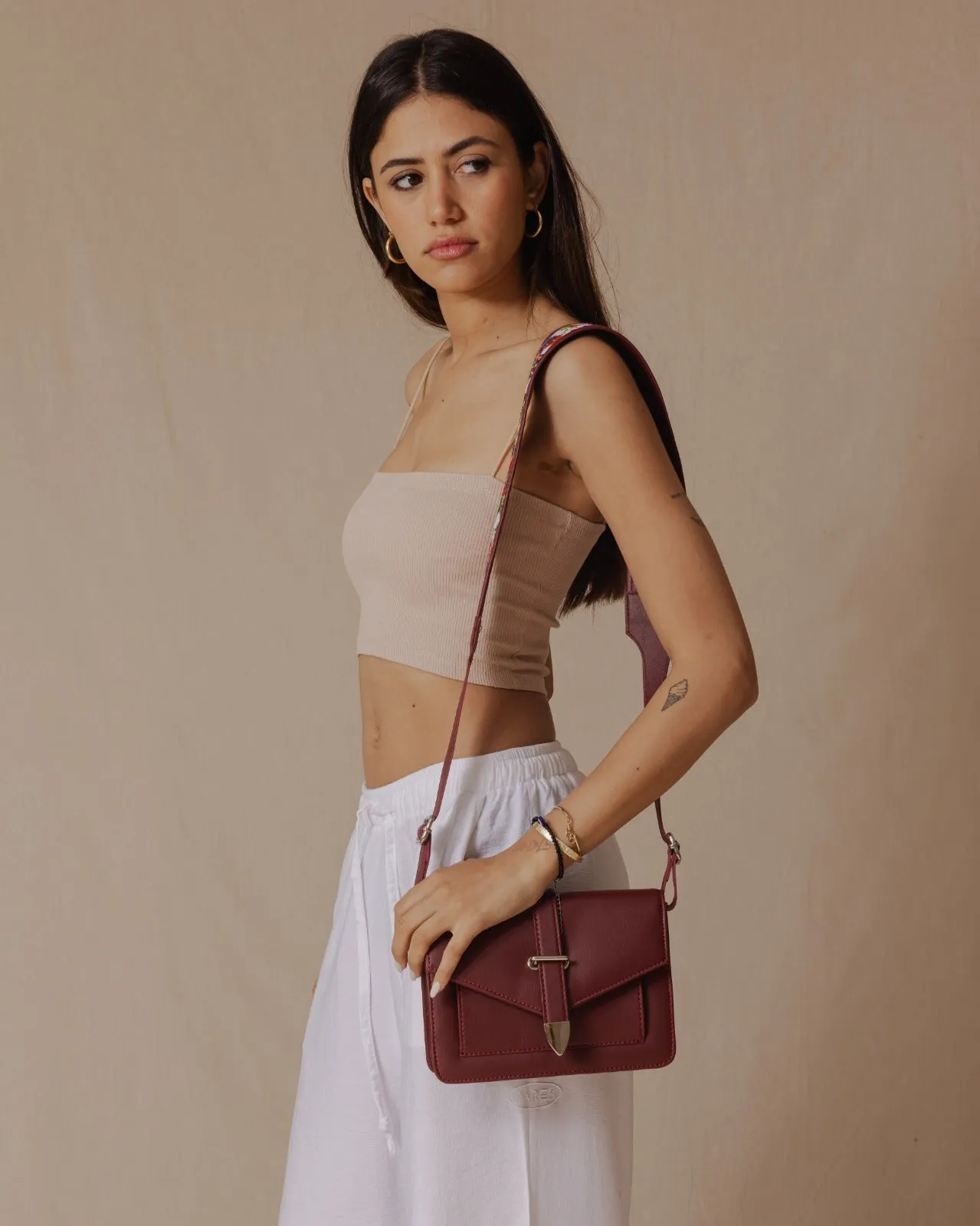 Town Cross-Bag Burgundy