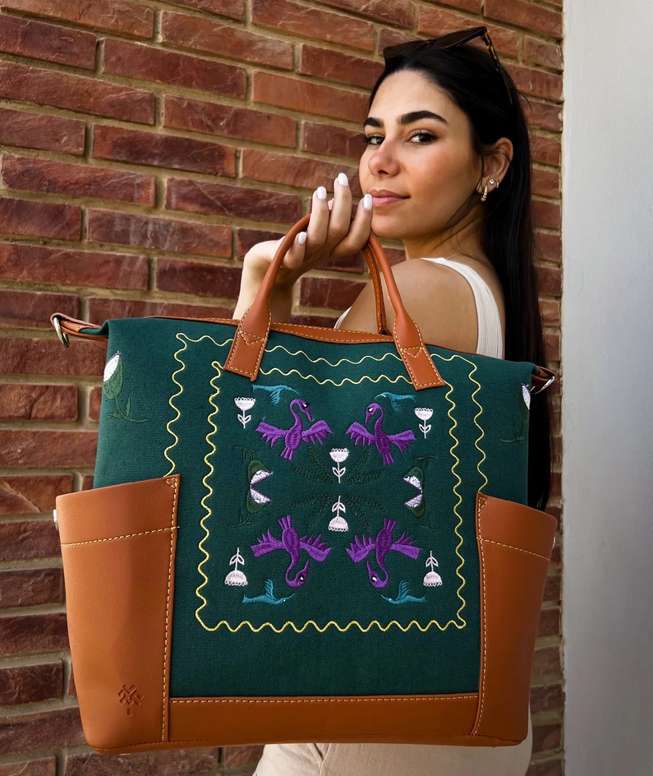 Tribal Birds City Bag