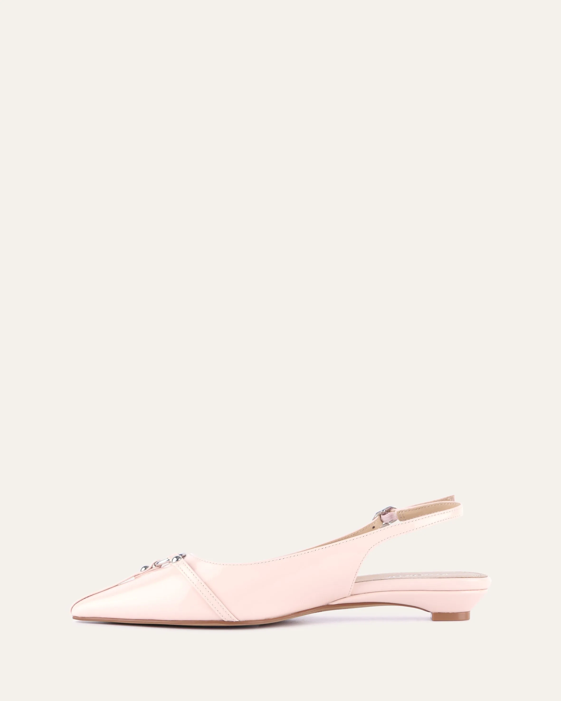 VICTORIA DRESS FLATS SOFT PINK PATENT