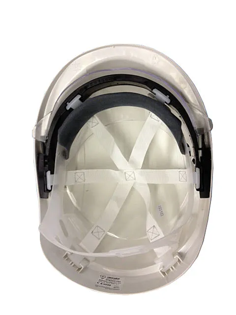 VISION PLUS Hardhat RATCHET Helmet integrated half faceshield White