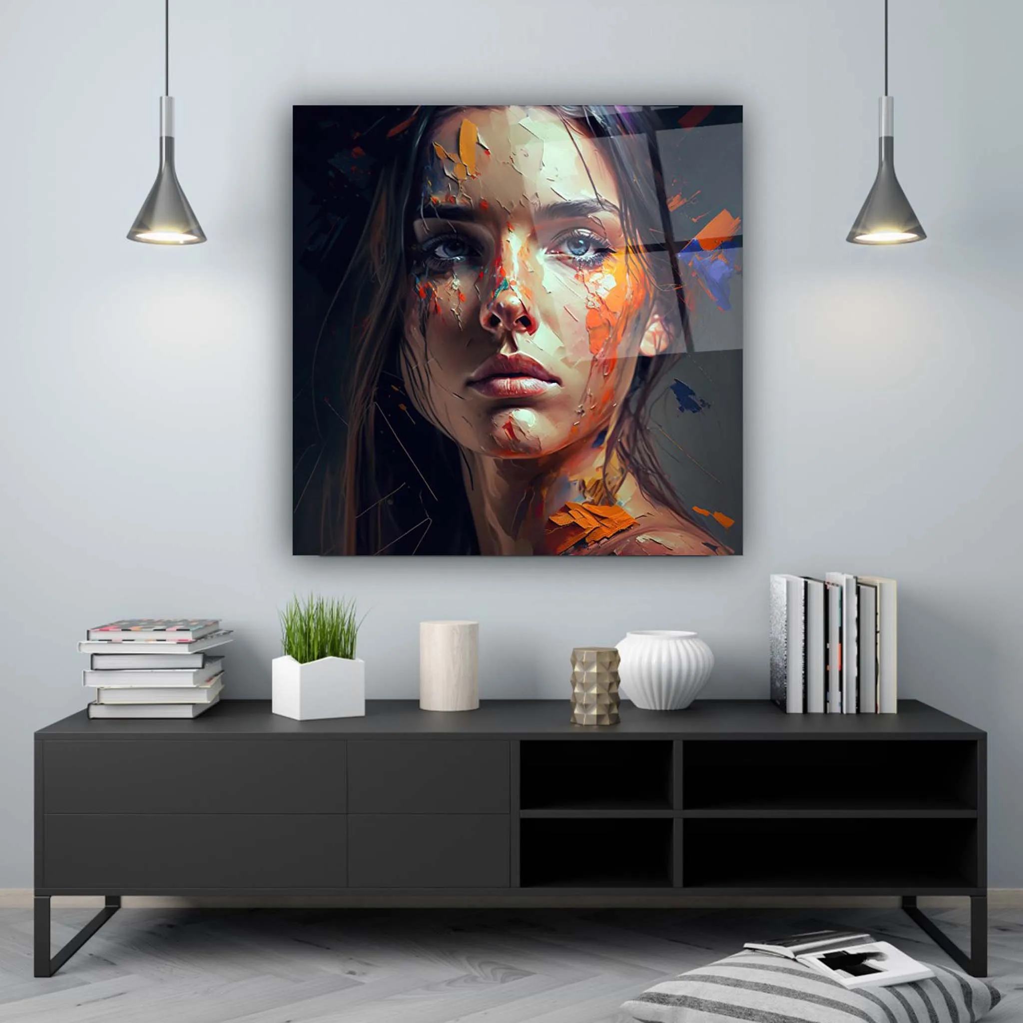 Women's Glass Wall Art 5